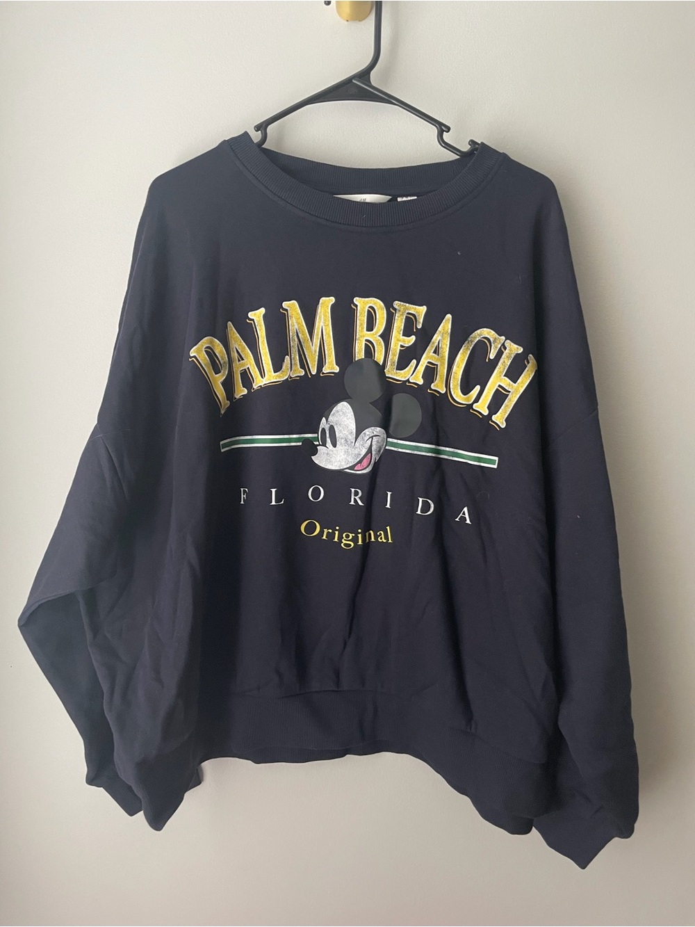 H&M Palm Beach Graphic Crewneck Sweater - Black